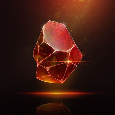 Magic gemstone of ruby inferno precision